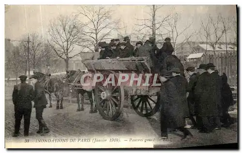 Cartes postales Inondations De Paris Pauvres Gens