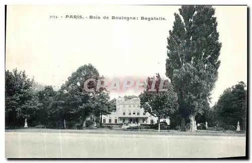 Ansichtskarte AK Paris Bois de Boulogne Bagatelle