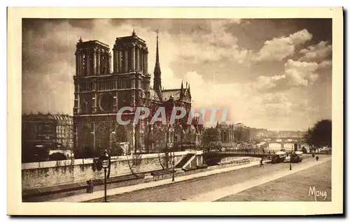 Ansichtskarte AK Les Petits Tableaux De Paris Notre Dame et la Seine Vue Prise du Qual St Michel