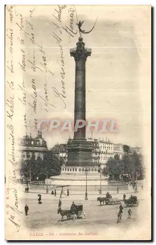 Cartes postales Paris Colonne de Juillet