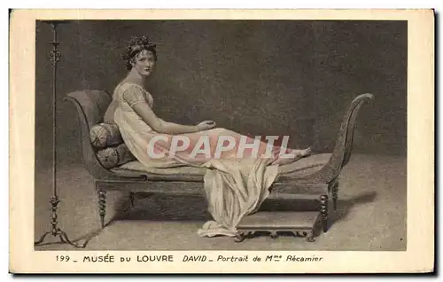 Cartes postales Musee Du Louvre David Portrait de Recamier