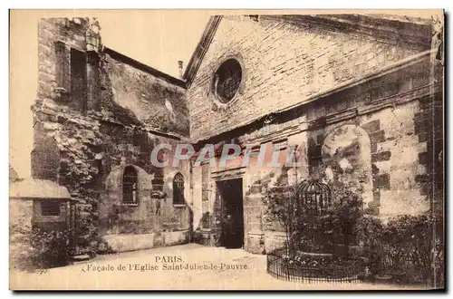 Ansichtskarte AK Paris Facade de l Eglise Saint Julien le Pauvre