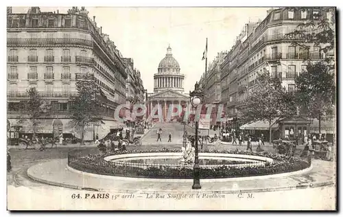 Ansichtskarte AK Paris La Rue Souffot et le Pantheon