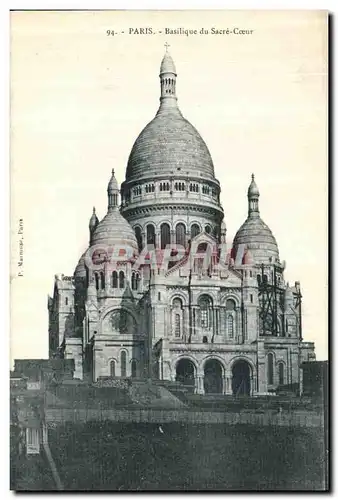 Cartes postales Paris Basilique du Sacre Coeur Montmartre
