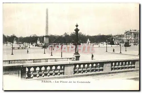 Cartes postales Paris La Place de La Concorde