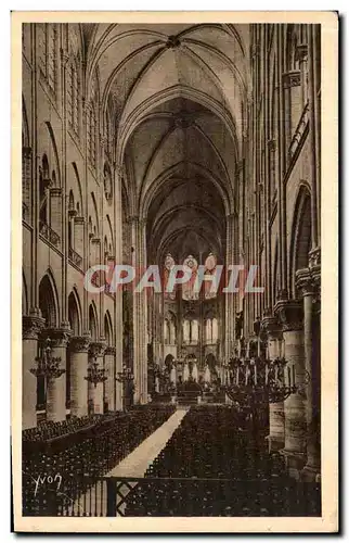 Ansichtskarte AK Paris En Flanant Notre Dame Interieur