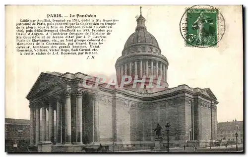 Cartes postales Paris Le Pantheon