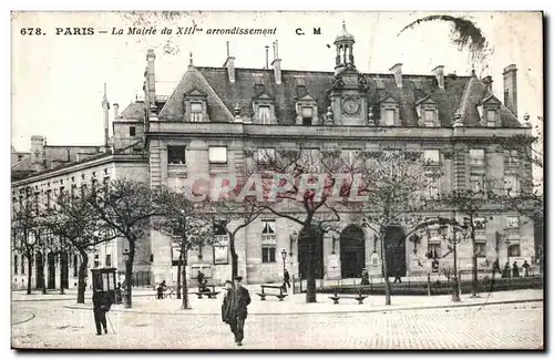 Cartes postales Paris La Mairie du 13eme