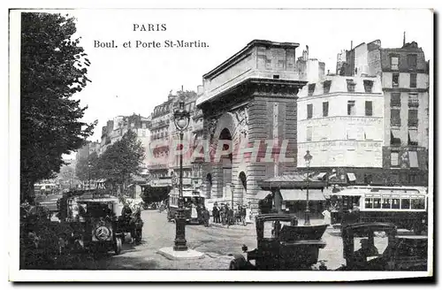 Cartes postales Paris Boul et Porte St Martin