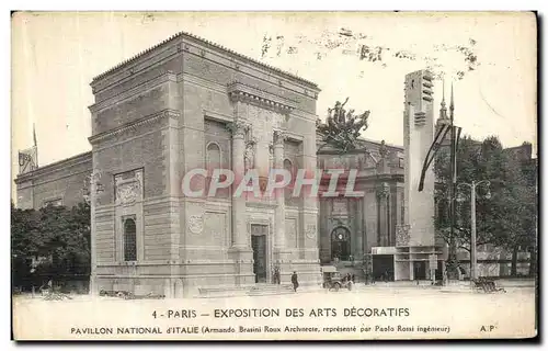 Ansichtskarte AK Paris Exposition Internationale Des Arts Decoratifs Pavillon National d Italie