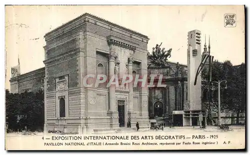 Ansichtskarte AK Paris Exposition Internationale Des Arts Decoratifs Pavillon National d italie