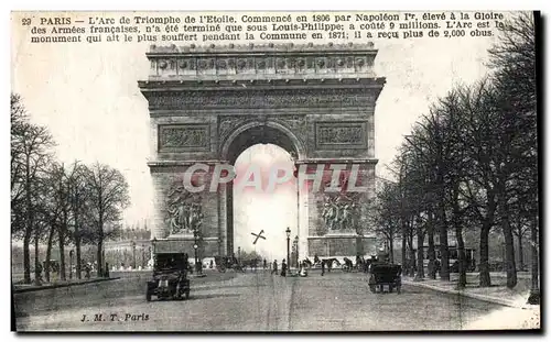 Cartes postales Paris L Arc de Triomphe de l Etoile