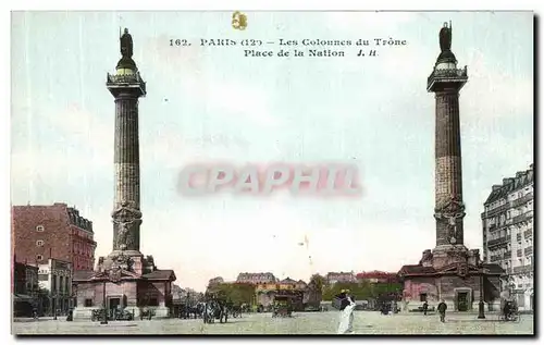 Ansichtskarte AK Paris Les Colonnes du Trone Place de la Nation