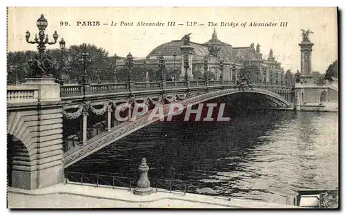 Cartes postales Paris Le Pont Alexandre III