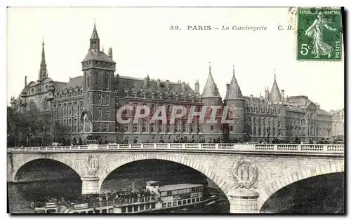 Ansichtskarte AK Paris La Conciergerie Peniche