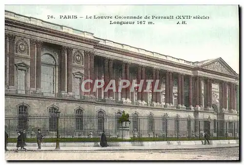 Ansichtskarte AK Paris Le Louvre Colonnade de Perrault