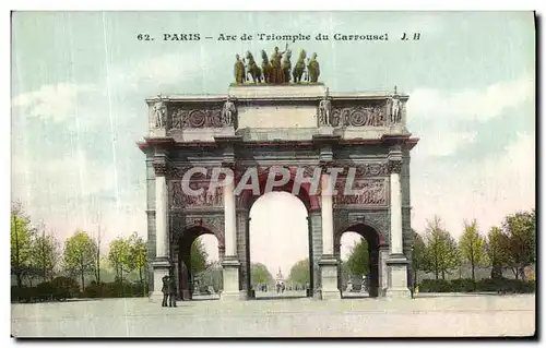 Cartes postales Paris Arc de Triomphe du Carrousel