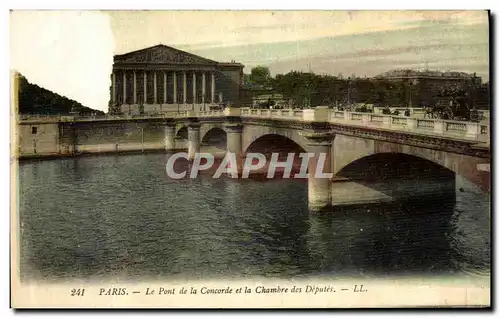 Ansichtskarte AK Paris Le Pont de la Concorde et la Chambre des Deputes