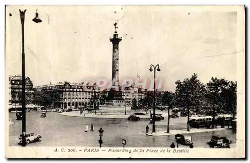 Cartes postales Paris Panorama de la Place de la Bastille