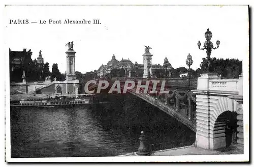 Cartes postales Paris Le Pont Alexandre III