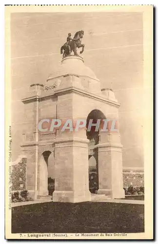 Ansichtskarte AK Longueval Le Monument du Bois Delville