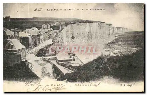 Cartes postales Ault La Plage Le casino Les Falaises D Aval