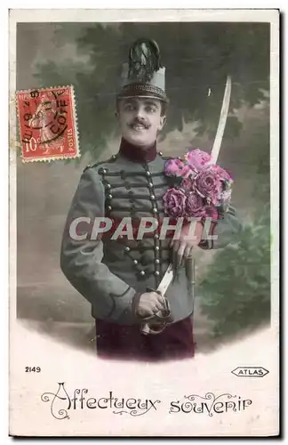 Cartes postales Affectueux Souvenir Militaria