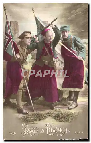 Ansichtskarte AK Pour La Liberte Soldats Militaria