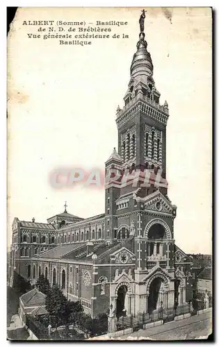 Cartes postales Albert La Basilique de N D Brebieres Vue Generale exterieur de la Basilique
