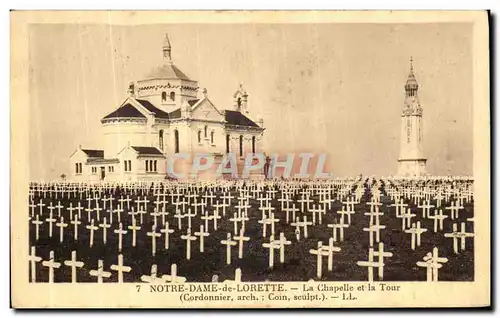 Cartes postales N D de Lorette La Chapelle et la Tour