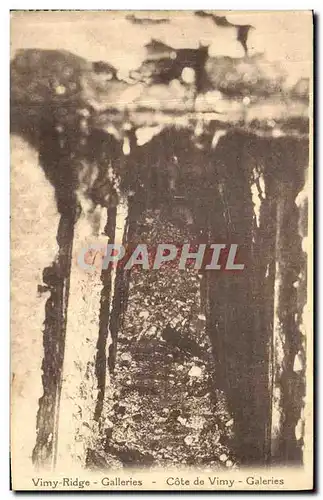 Cartes postales Vimy Ridge German Trenches Cote De Vimy Galeries Militaria