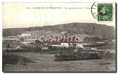 Ansichtskarte AK Camp De La Courtine Vue generale de la 1er brigade Militaria