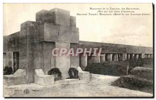 Cartes postales Verdun Monument de La Tranchee des Baionnettes Militaria