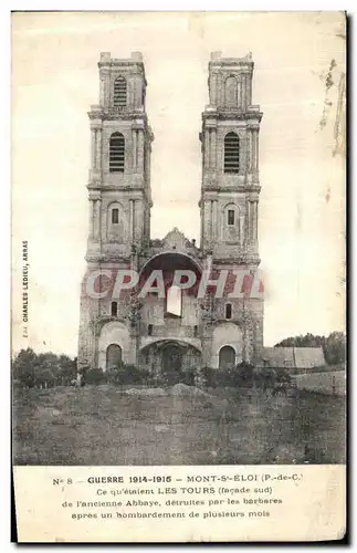 Ansichtskarte AK Guerre Mont St Eloi Les Tours