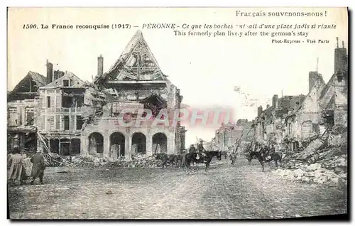 Cartes postales Peronne Militaria