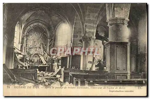 Cartes postales Eglise de Barcy Militaria