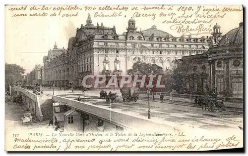 Cartes postales Paris La Nouvelle Gare d Orleans et le Palais de la Legion d honneur