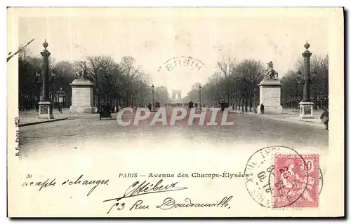 Cartes postales Paris Avenue des Champs Elysecs