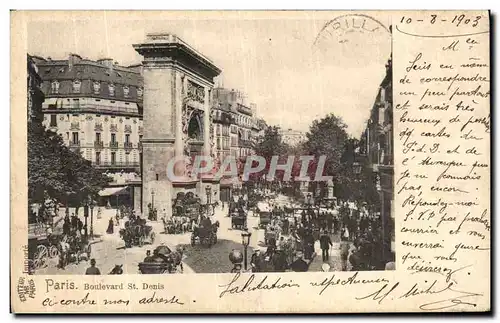 Cartes postales Paris Boulevard St Denis