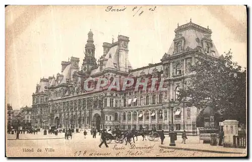 Cartes postales Paris Hotel de Ville