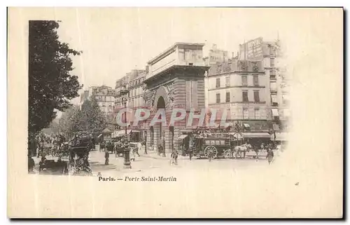 Cartes postales Paris porte Saint Martin