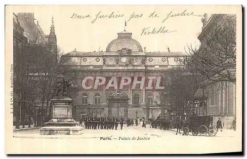 Cartes postales Paris Palais de Justice Militaria