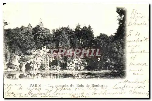 Ansichtskarte AK Paris La Cascade du Bois de Boulogne