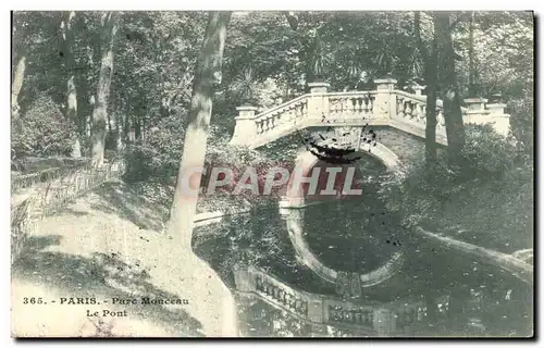 Ansichtskarte AK Paris Parc Monceau Le pont