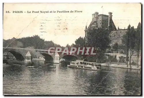 Cartes postales Paris Le pont Royal Et Le Pavillon De Flore