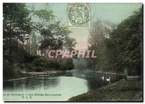 Ansichtskarte AK Bois De Boulogne Les Etangs Saint James