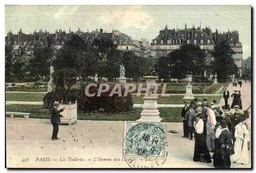 Cartes postales Paris Les Tuileries L Homme aux Oiseaux