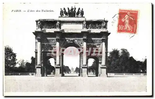 Cartes postales Paris L Arc des Tuileries