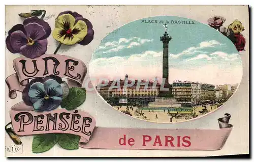 Cartes postales Paris Place de la Bastille