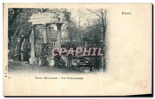 Ansichtskarte AK Paris Parc Monceau La Colonnade